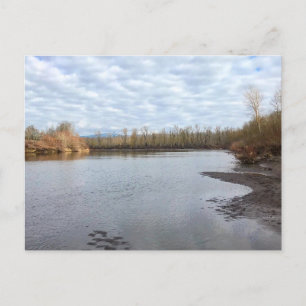 Sandy River, Troutdale, Oregon Poster Mouse Pad Vykort