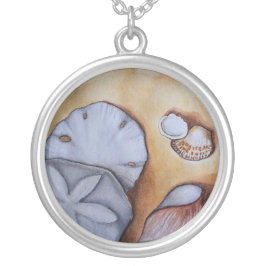 Sandy Seashells Silverpläterat Halsband