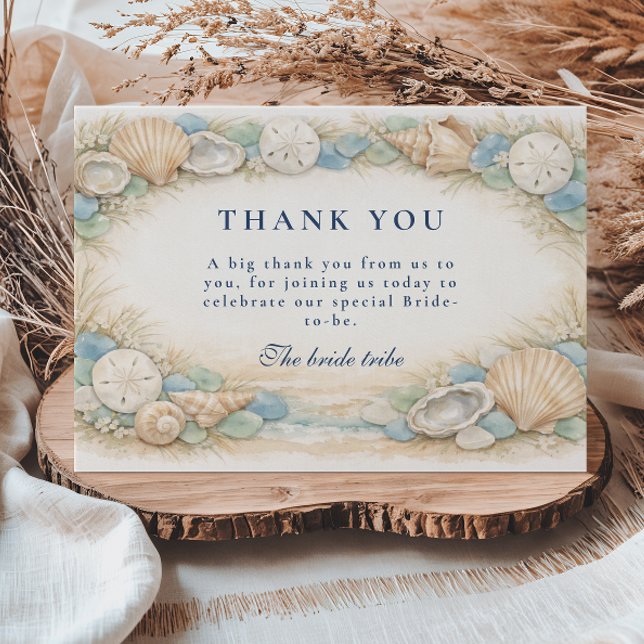 Sandy Shores Seashell Bridal Shower Tack Kort (Skapare uppladdad)