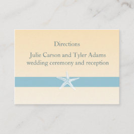 Sandy Starfish Direction Card Tilläggskort