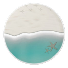 Sandy strand Sea vatten med stjärnfisk Knopp