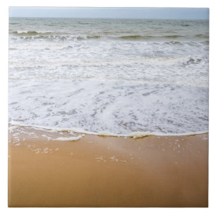 Sandy strandstrand, keramiskt plattor kakelplatta