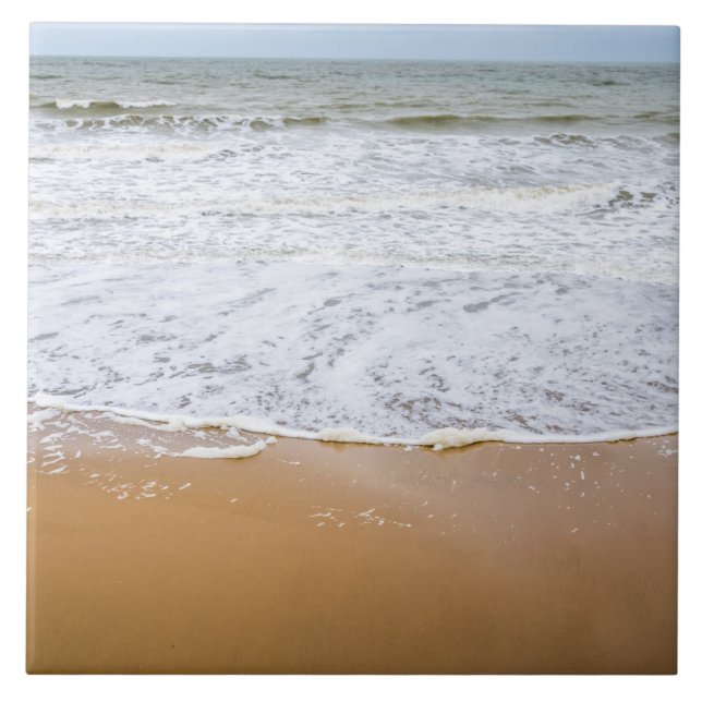 Sandy strandstrand, keramiskt plattor kakelplatta (Framsidan)