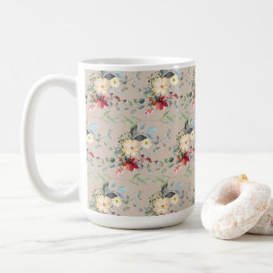 Sandy Tan Blommigt Mors dag Kaffemugg