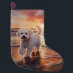 Sandy Tassar Bichon Frise Hund on Beach Sunset Liten Julstrumpa<br><div class="desc">Ta dig in i vår vackra "Sandy Tassar och Sunset Hues"-hund på solnedgången. Den här fängslande scenen fångar kärnan av en perfekt kväll vid kusten, med en lojal hund-vän som njuter av den gyllene sanden och de andningsande nyheterna om sol. Oavsett om du är hund älskare eller solnedgångsentusiaster, så ger...</div>