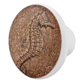 Sandy Texturerad Seahorse Digital Art Knopp