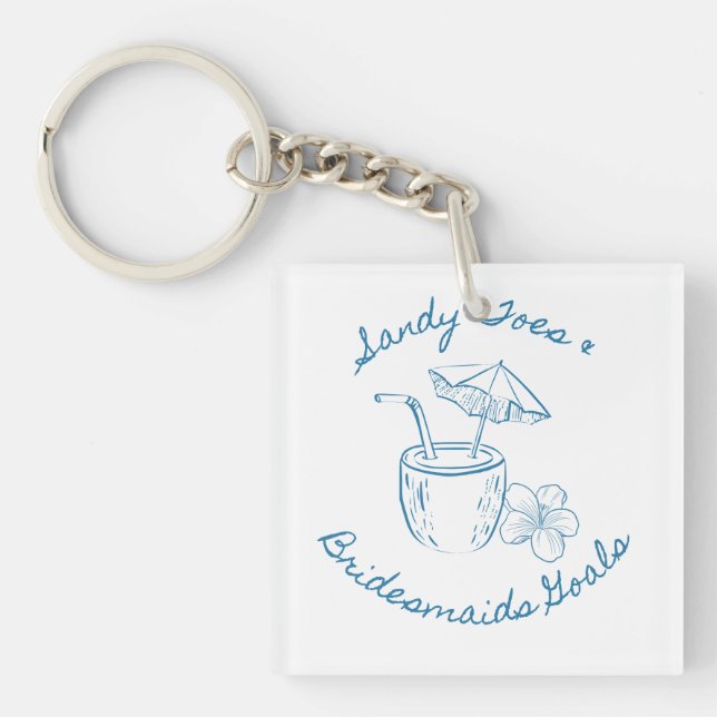 Sandy Toe & Bridesmaids Goals Coastal Bachelorette (Framsidan)