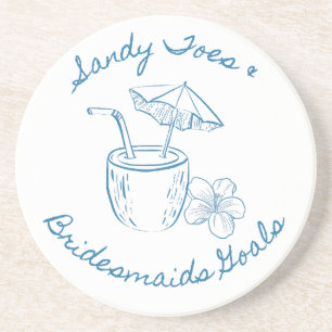 Sandy Toe & Bridesmaids Mål för kustens brudtärnor Underlägg