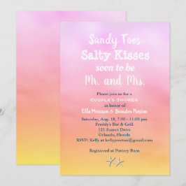 Sandy Toes Couppes solljus Inbjudningar