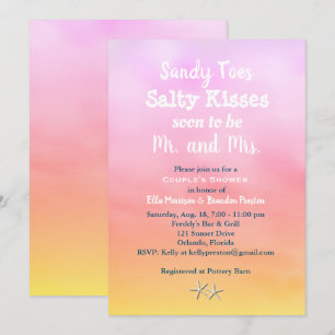 Sandy Toes Couppes solljus Inbjudningar