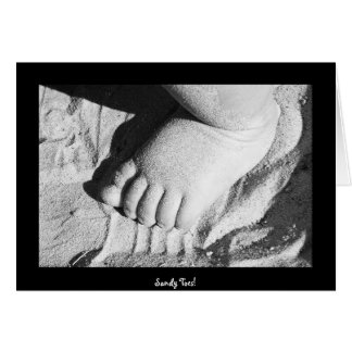 Sandy Toes! Hälsningskort