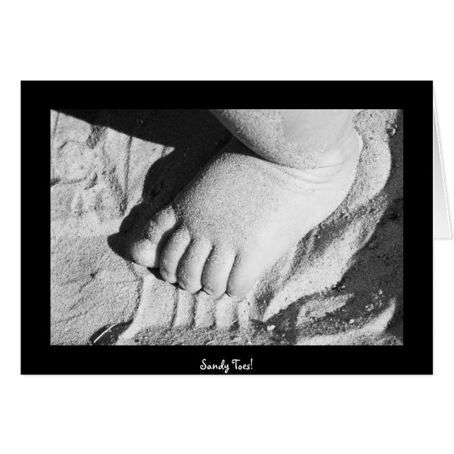 Sandy Toes! Hälsningskort (Framsidan Horizontal)