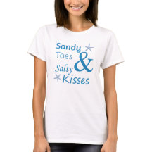 Sandy Toes och Salty Kisses Beach Life Quote
