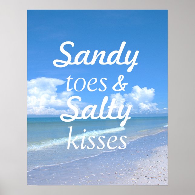 Sandy Toes och Salty Kisses Poster (Framsidan)