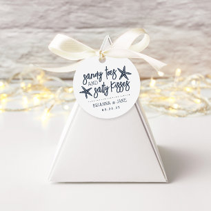 Sandy Toes & Salty Kisses Destination Wedding Gåvor Etiketter