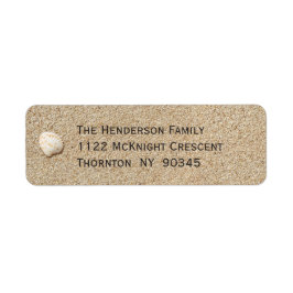 Sandy Toes Salty Kisses juladressetikett Returadress Etikett