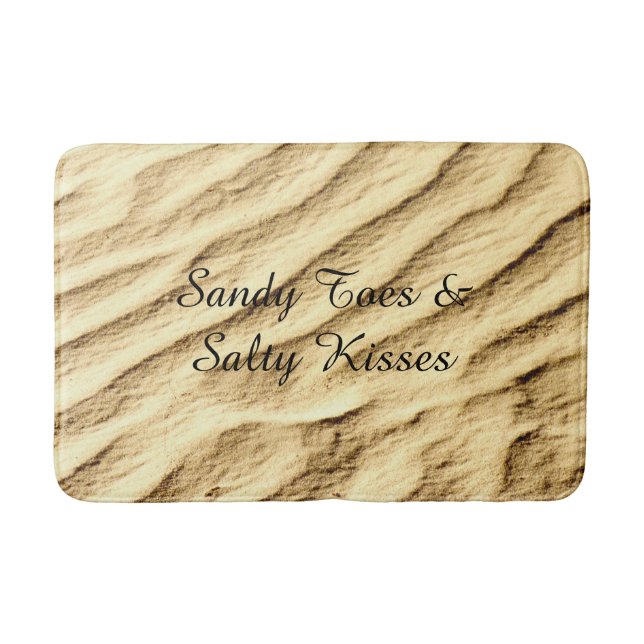 Sandy Toes & Salty Kisses Plush Bath Mat Badrumsmatta (Framsidan)