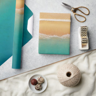 Sandy Tropical Beach, sommarhavsområde Presentpapper