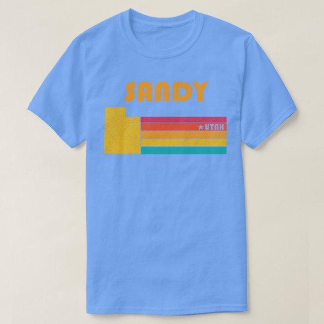 Sandy Utah Vintage Distress Souvenir T Shirt (Design framsida)