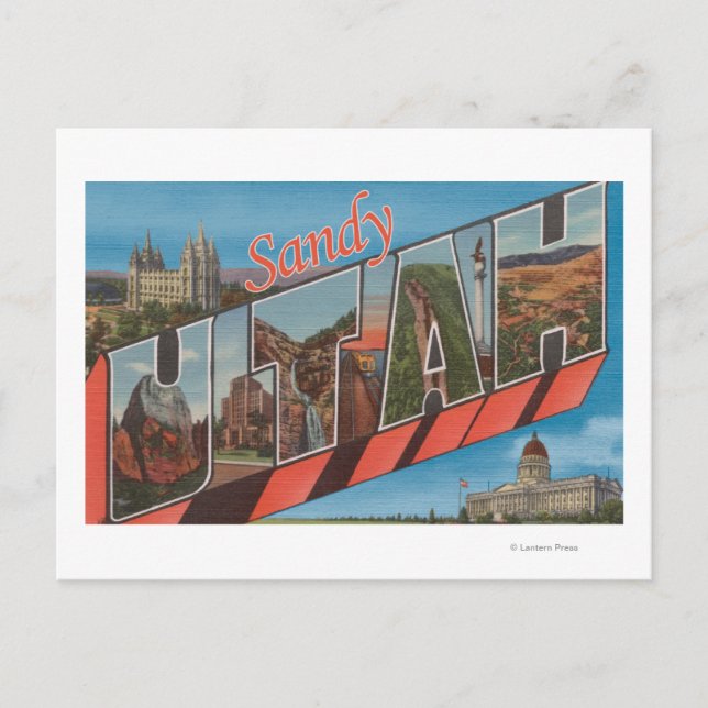 Sandy, UtahLarge Brev ScenesSandy, UT Vykort (Framsida)