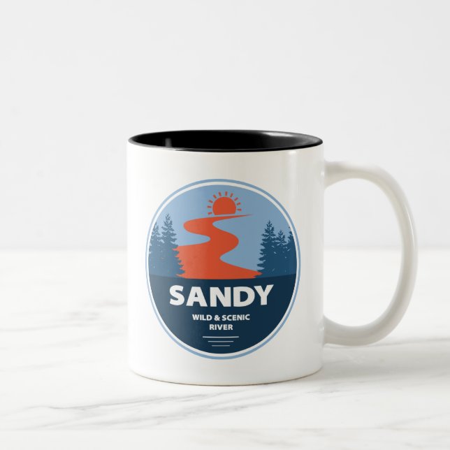 Sandy Vild och Scenen River Två-Tonad Mugg (Höger)