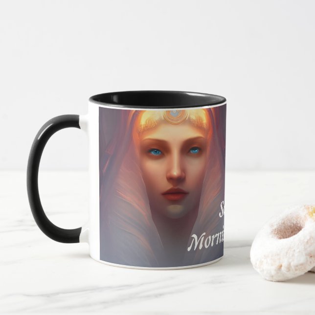 Sandy's God morgon Caffeine Personlig Anpassade Mugg (Med munk)