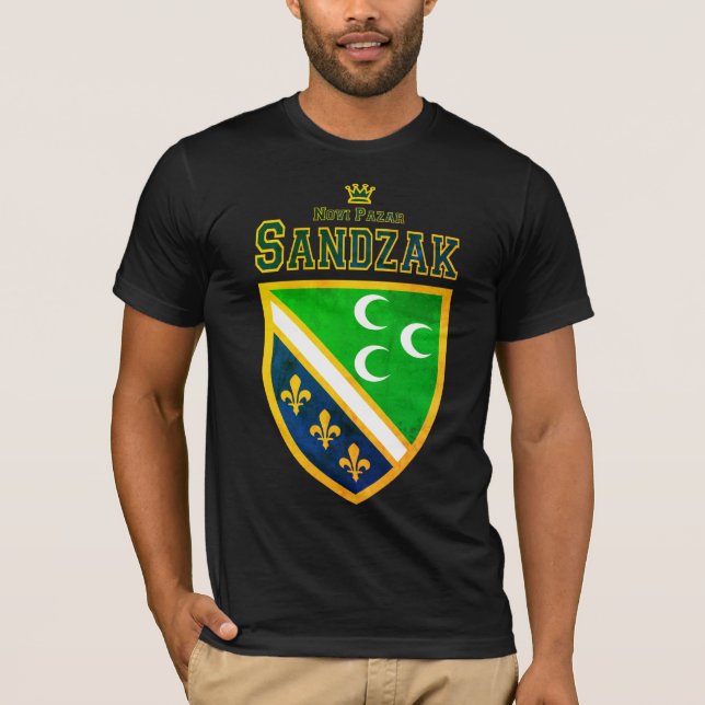 Sandzak Novi Pazar Proud Sandzaklija T Shirt (Framsida)