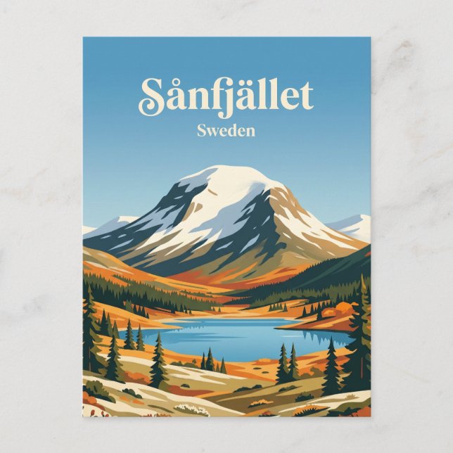 Sånfjällets nationalpark Sverige Vykort (Framsida)