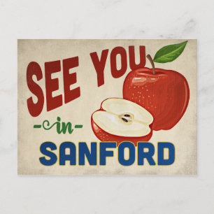 Sanford Florida Apple - Vintage resor Vykort