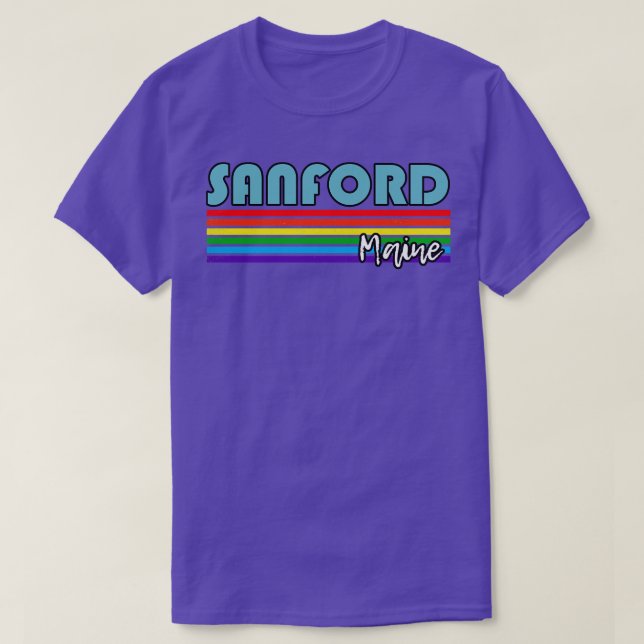 Sanford Maine Pride Sanford LGBT Gift LGBTQ Suppo T Shirt (Design framsida)