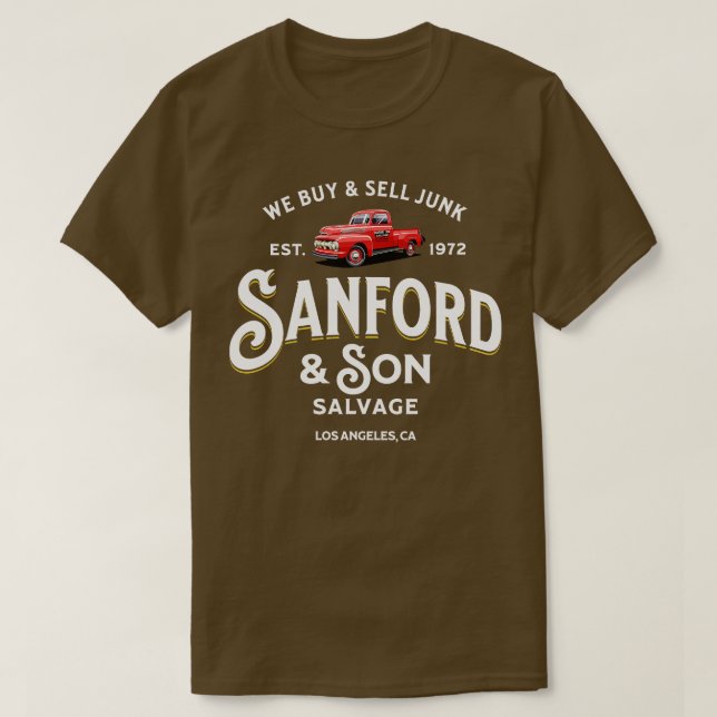 Sanford Son Salvage Vi köper och säljer junk Est 1 T Shirt (Design framsida)