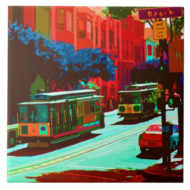 SanFrancisco 005 Kakelplatta (Framsidan)