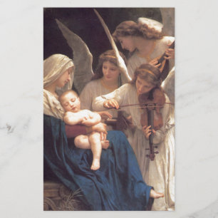 Sång av änglar - William-Adolphe Bouguereau Brevpapper