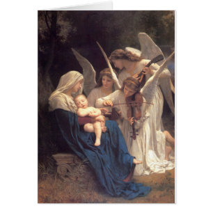 Sång av änglar - William-Adolphe Bouguereau Hälsningskort