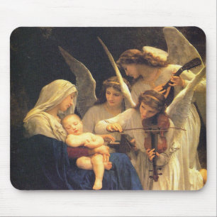 Sång av änglar, William-Adolphe Bouguereau Musmatta
