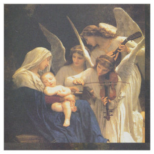 Sång av änglar, William-Adolphe Bouguereau Tyg