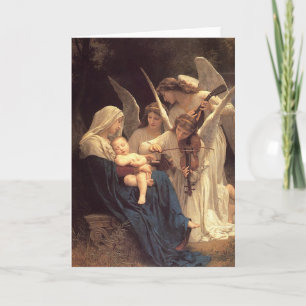 Sång av Angles Baby Jesus jul Helgkort