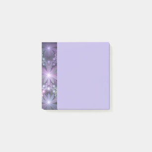 Säng av blommor Trendig Blank Abstrakt Fraktal Kon Post-it Block