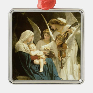 Sång av den Jesus för änglarjulNativity mangere Julgransprydnad Metall