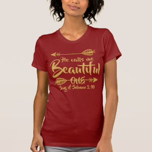 Sång av den Solomon 2:10 honom appeller mig härlig T Shirt