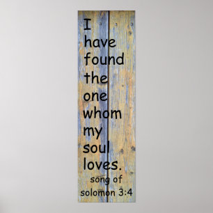 Sång av den Solomon 3:4 Poster