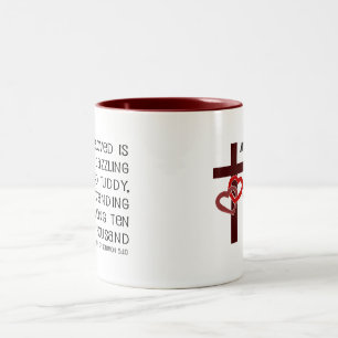 Sång av den Solomon 5:10 Två-Tonad Mugg