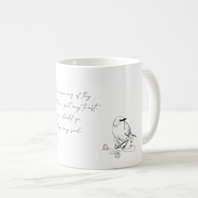 Sång, Bibelvern, Psalm 143:8, Kaffe Mugg (Framsida höger)