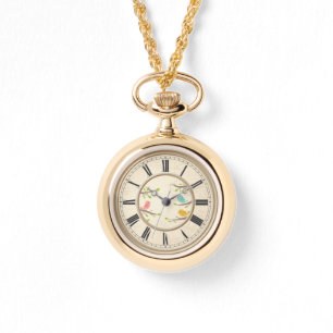 Sång Birds Necklace Watch Armbandsur