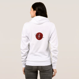 Sång & Drum White_Red Hoodie T Shirt