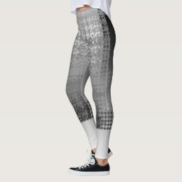 Sång E Capri Brytskydd Houndstooth Leggings