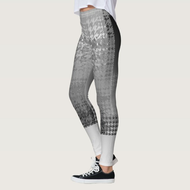 Sång E Capri Brytskydd Houndstooth Leggings (Vänster)