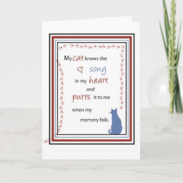 Sång för 2743 katt i hjärtafödelsedag kort