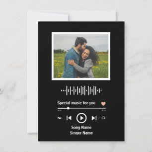 Sång för mitt Kärlek A Valentine Day Card Julkort