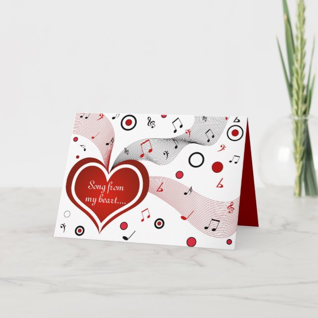 Sång från mitt hjärta - kort (Framsida)